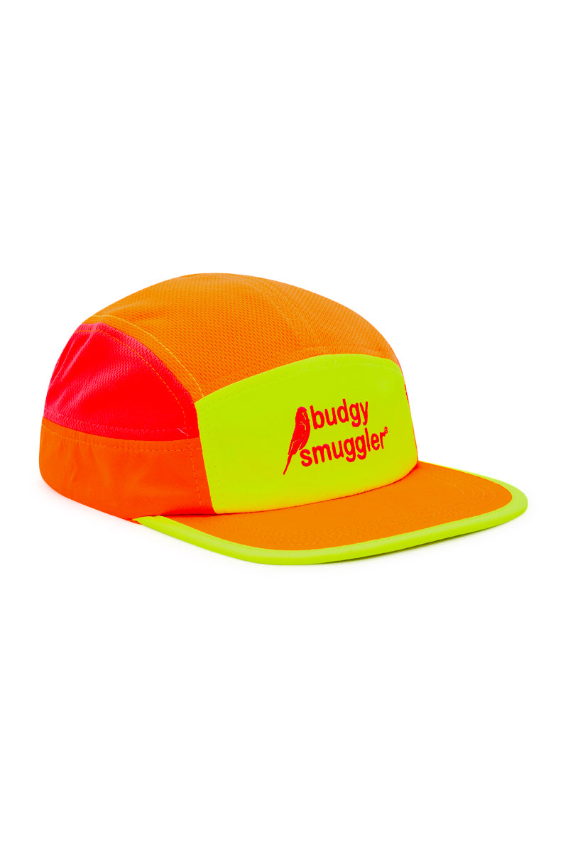 Running Cap in Orange and Yellow