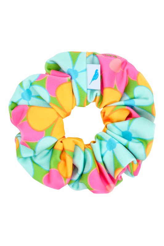 Scrunchie in Fluro Flowers