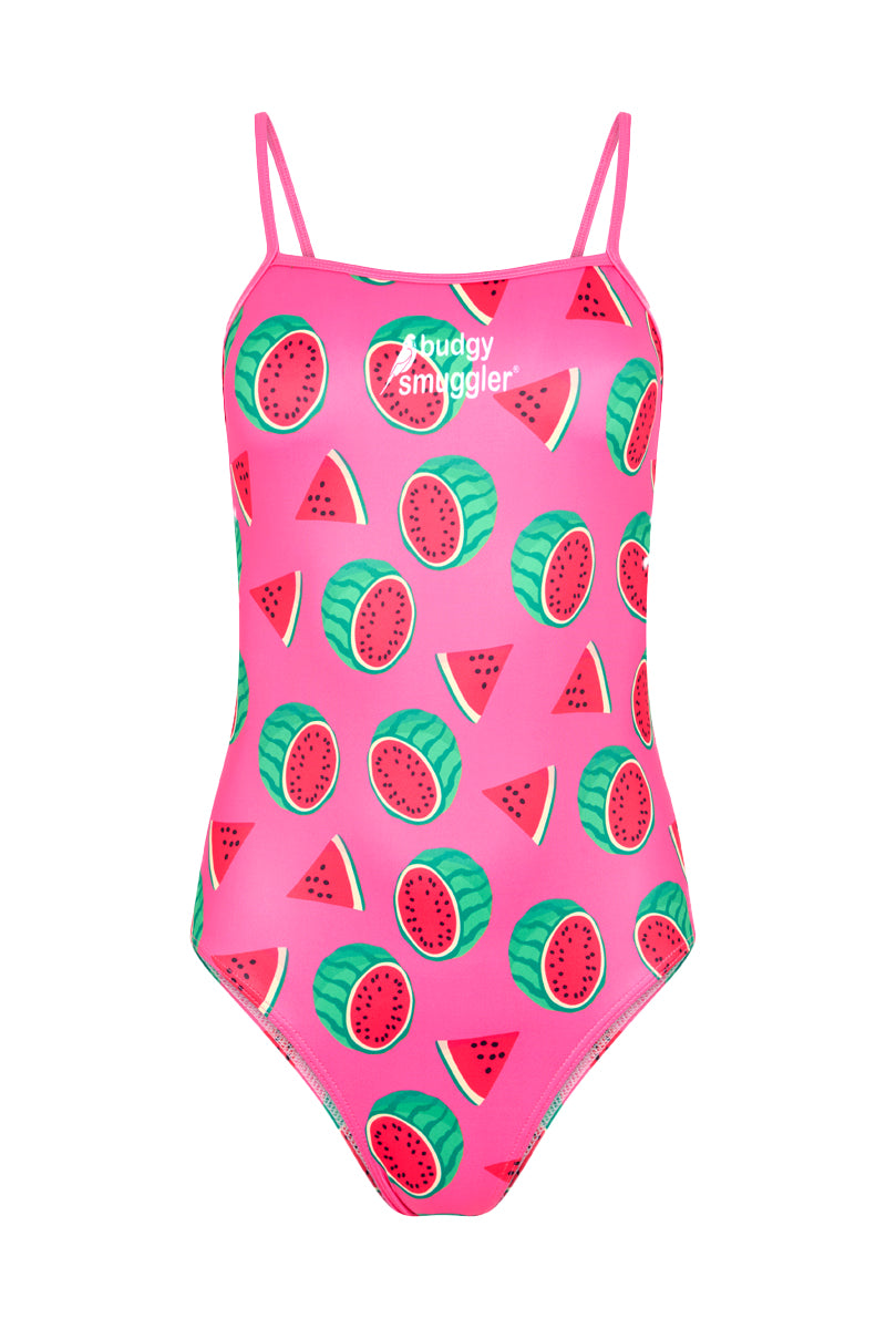 Thin Strap Racer in Watermelon Sugar Thighs