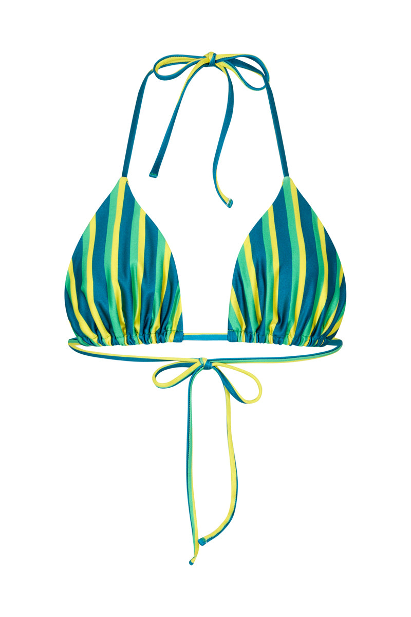 Tallows Tri Top in Riviera Green Stripe