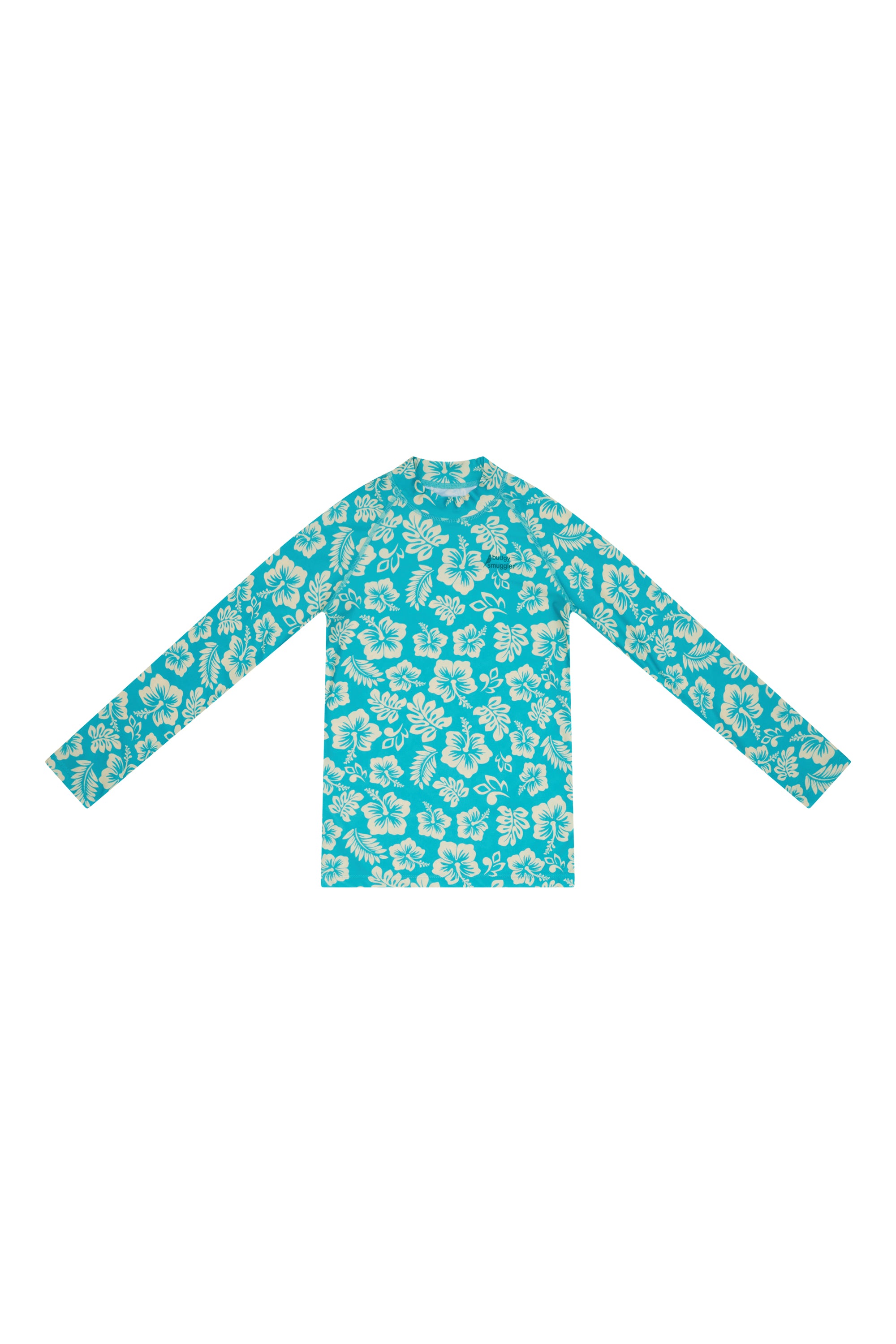 Lei-zy Days kids long sleeve rash vest, front view