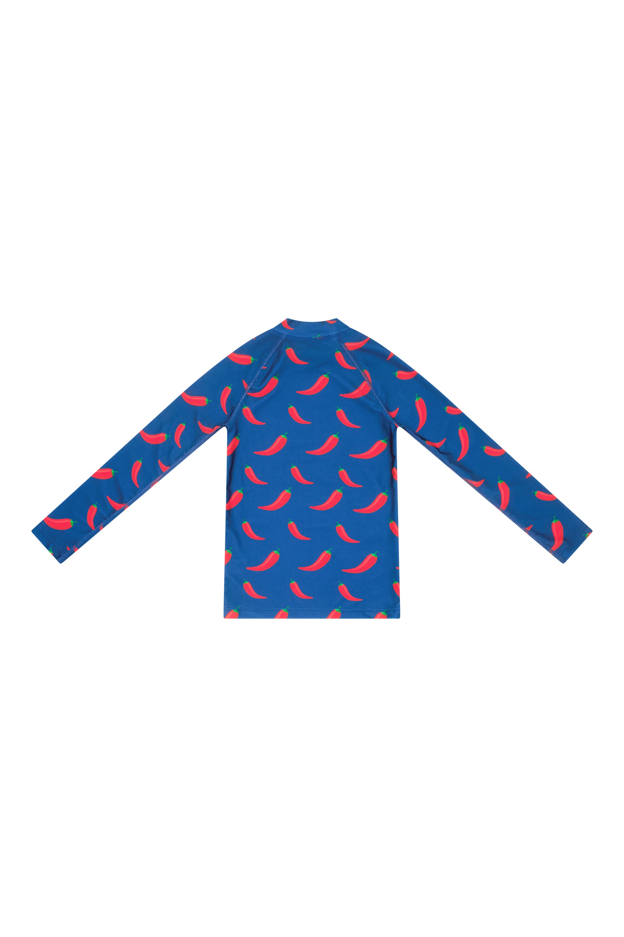 Chilli Willies kids long sleeve rash vest, back view