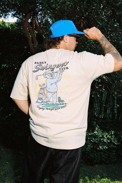Heavyweight Cream Tee in Swingers Club