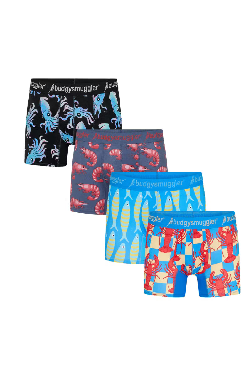 Men's Underwear Trunks 4 Pack in Strong Swimmers