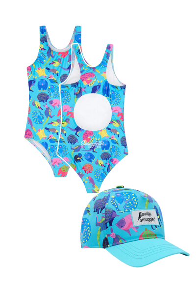 Girls Swim and Cap Bundle In Aussie Battlers