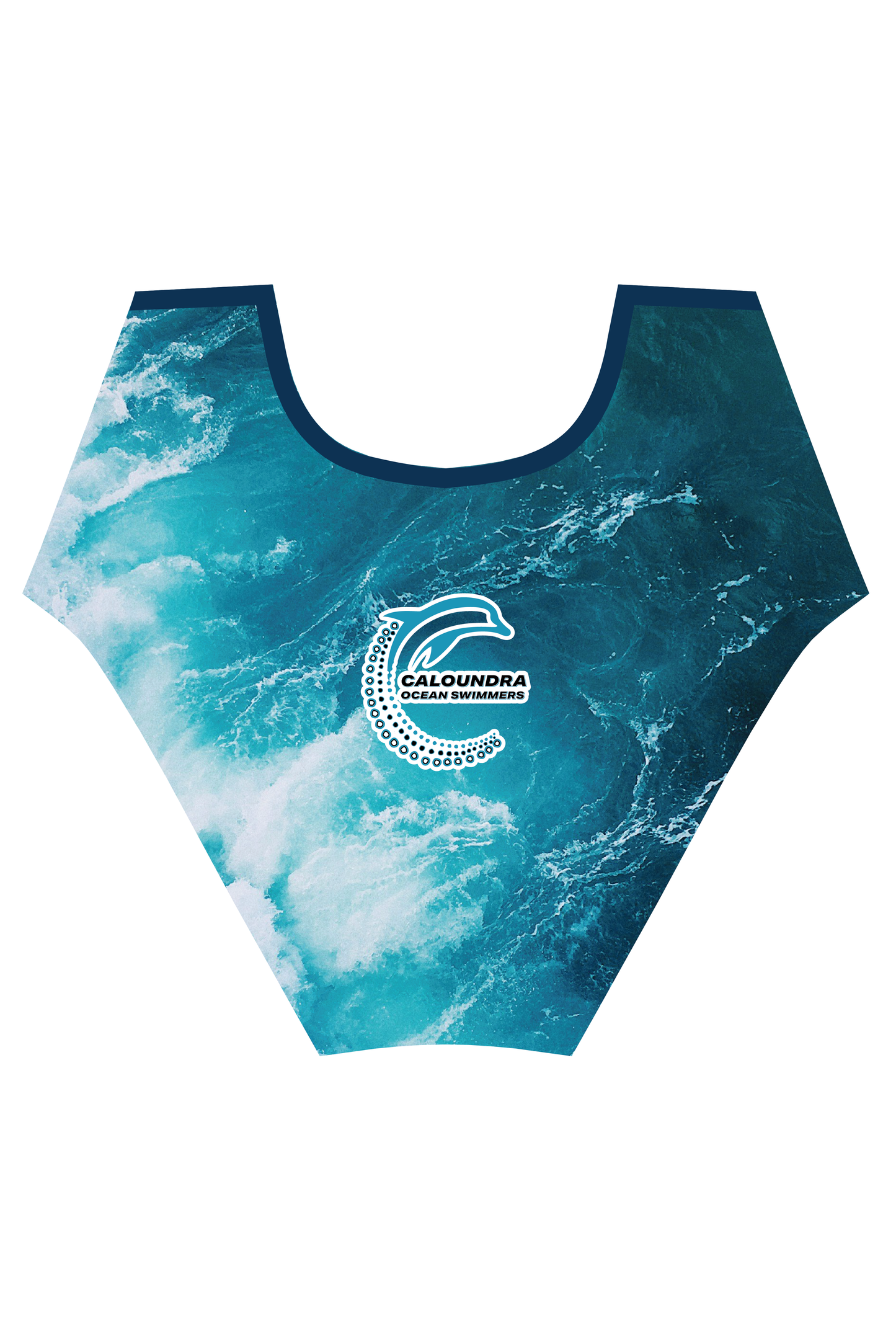 Caloundra Ocean Swimmers Thin Strap One piece  | Made to Order