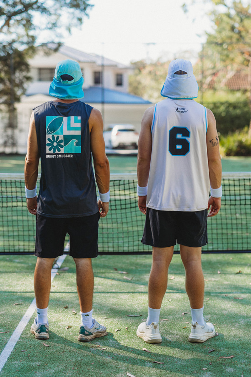 Charcoal Singlet with Summer