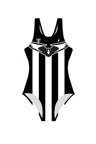 Girls One Piece in Collingwood Magpies 2002 | Made to Order