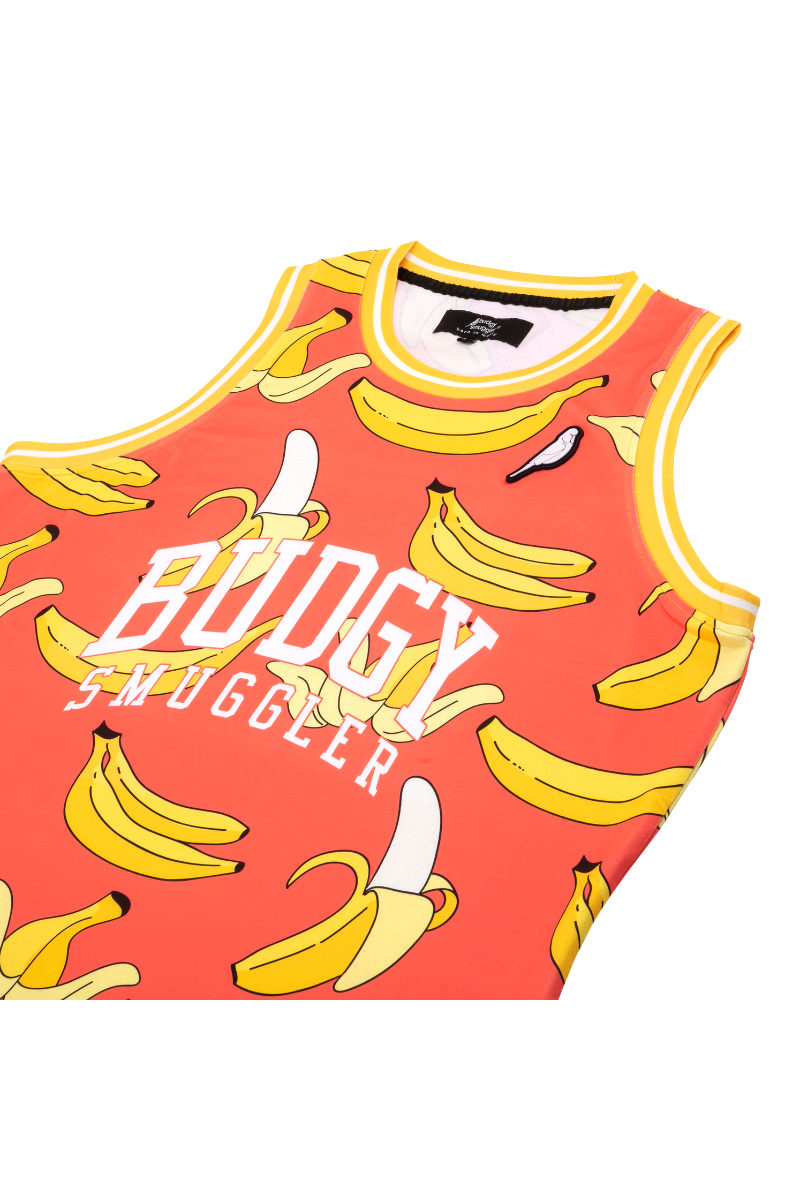 Basketball Singlet in Cool Bananas