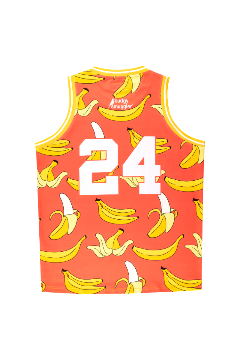 Basketball Singlet in Cool Bananas