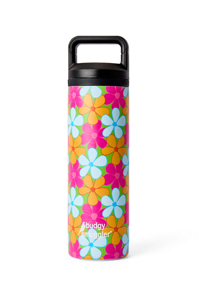 Water Bottle in Fluro Flowers