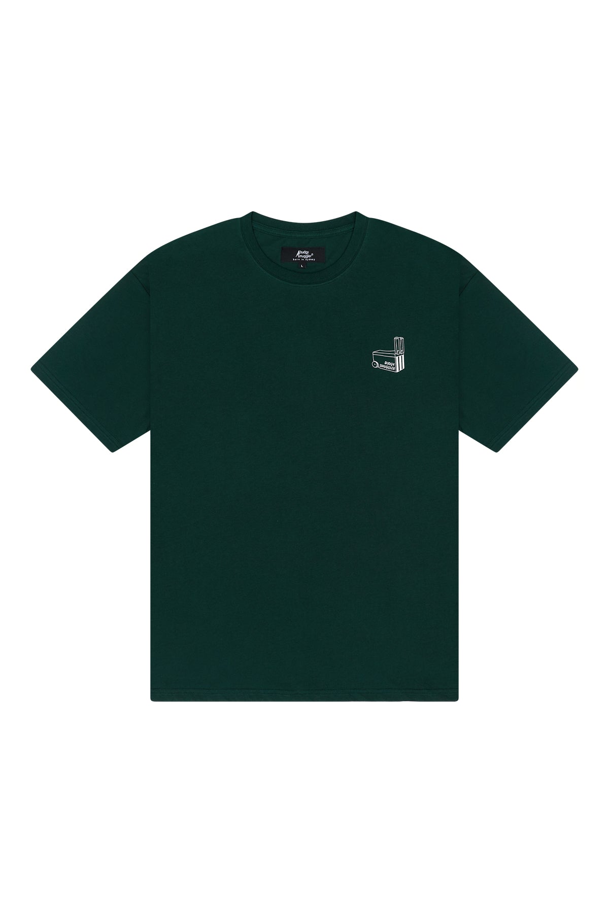 Lightweight Green Tee in Cricket Wickets