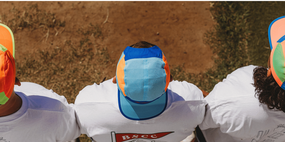 Running Caps banner