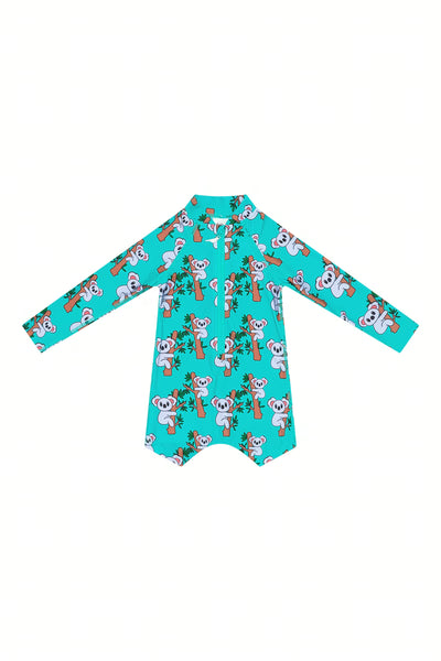Long Sleeve Kids Onesie in The Clappers UPF 50+