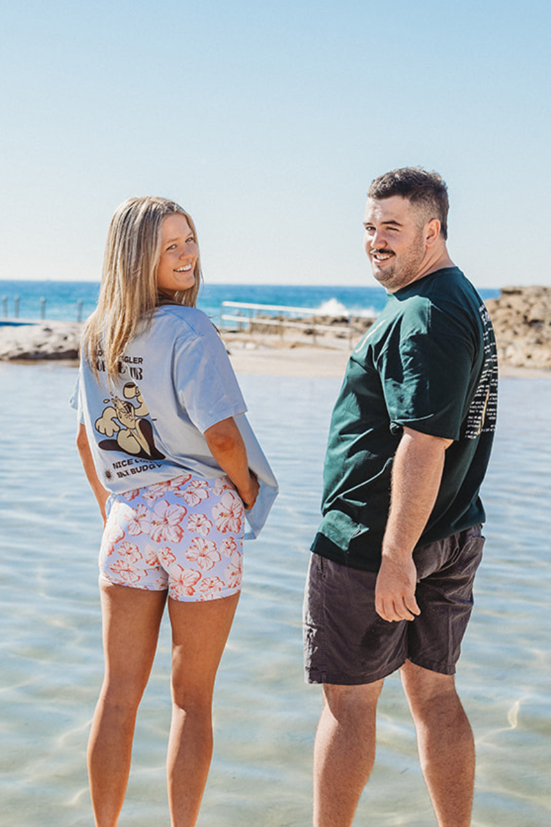 Lightweight Green Tee with Aussie Sayings
