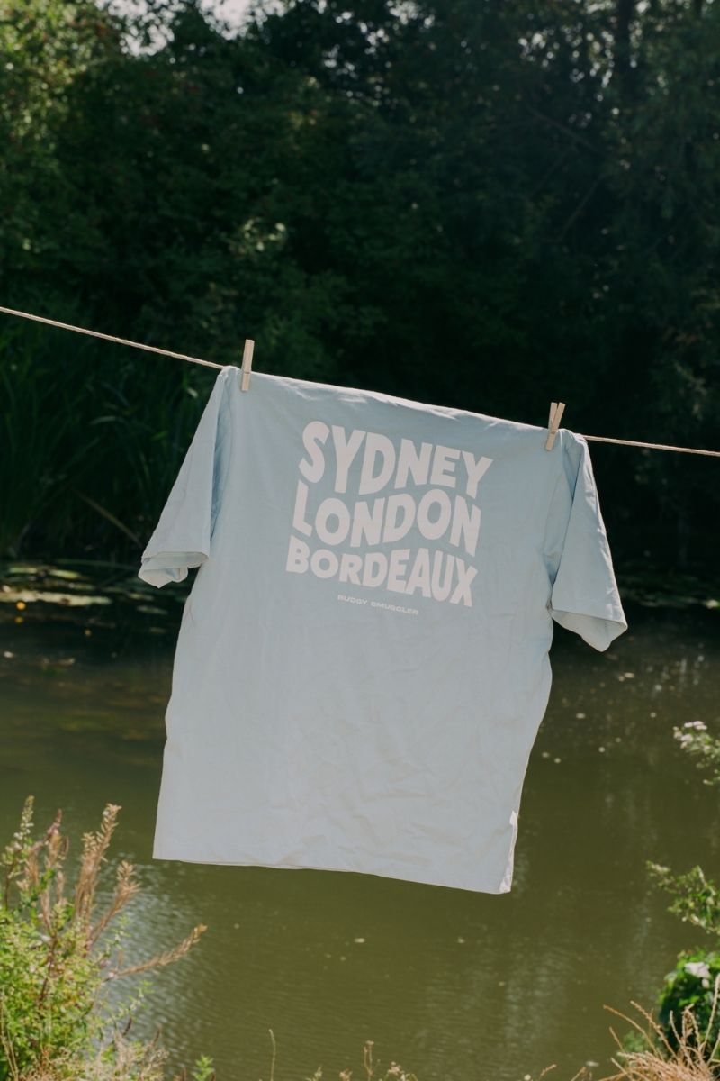 Heavyweight Light Blue Tee in Location