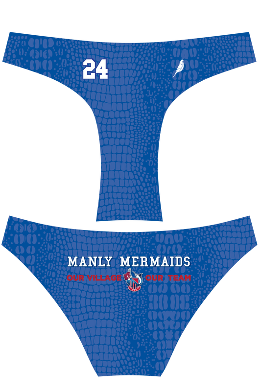 Manly Marlins Blue Womens Sports Bottom | Made to Order