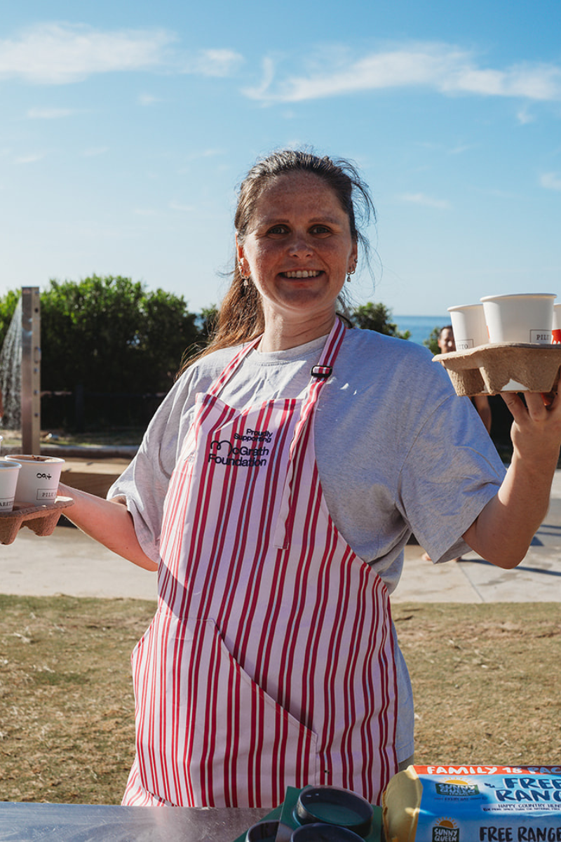 Apron in McGrath Foundation