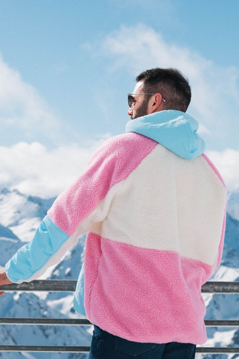 Retro Polar Fleece in Cotton Candy