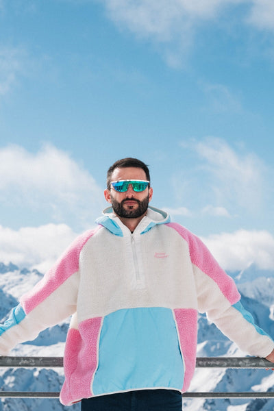 Retro Polar Fleece in Cotton Candy