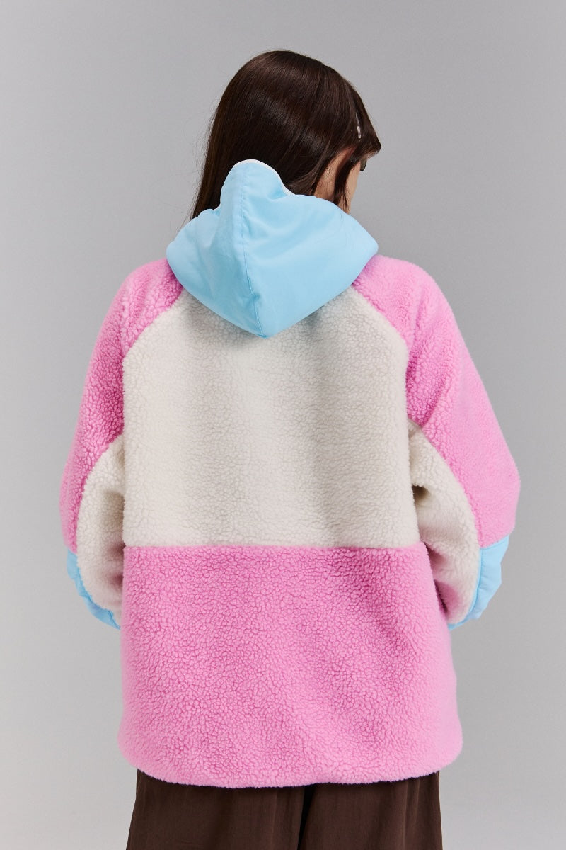 Retro Polar Fleece in Cotton Candy