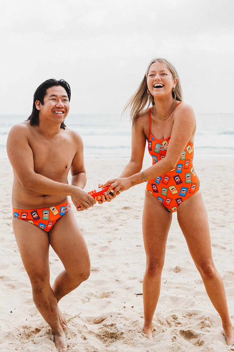 Thin Strap Racer in Little Cans Pringles