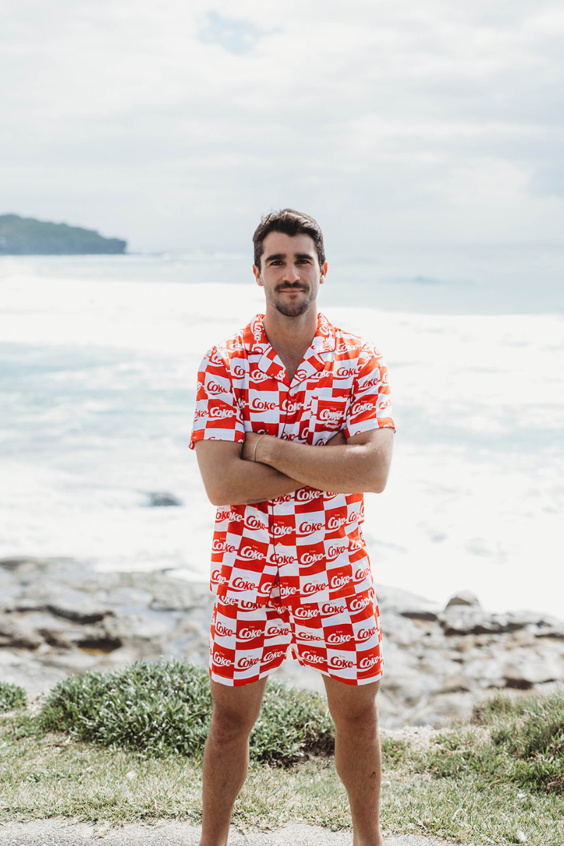 Pyjama Bottoms in Coke Squares