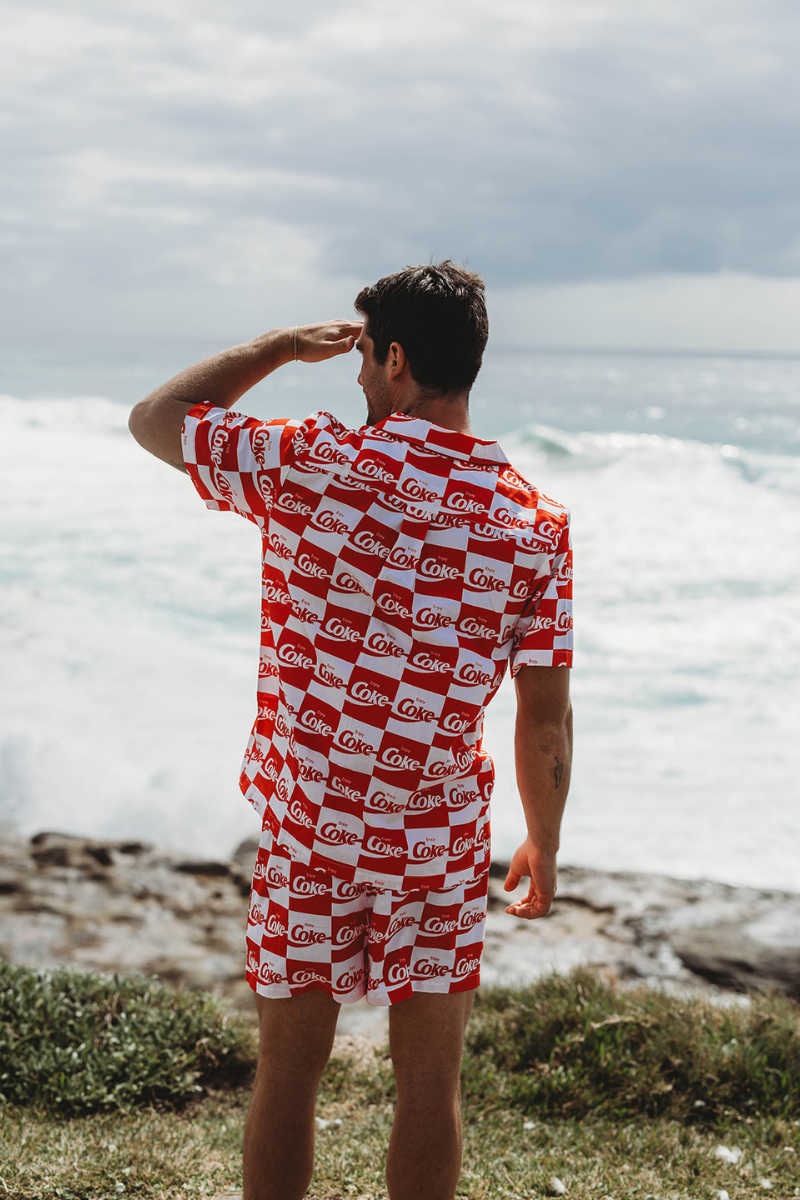 Pyjama Bottoms in Coke Squares