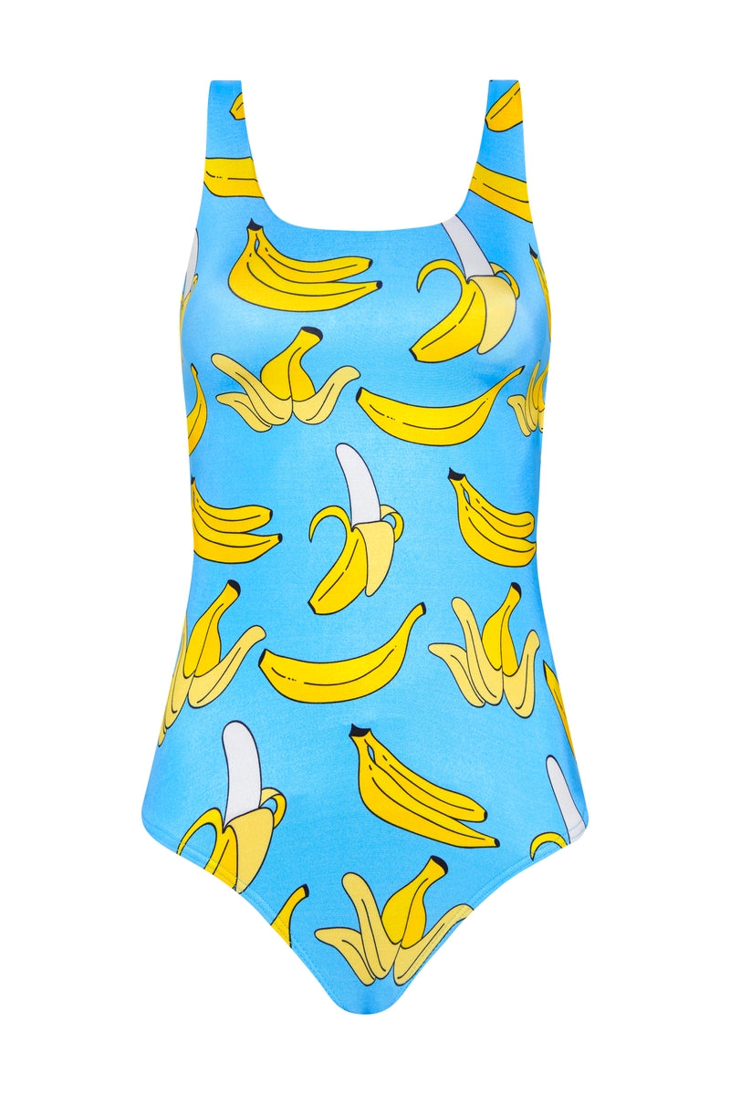 Scoop One Piece in Blue Bananas