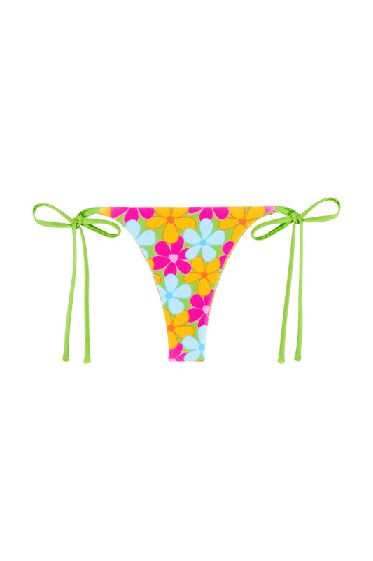  Women's Fun Underwear Pink Flower Embroidery Splice