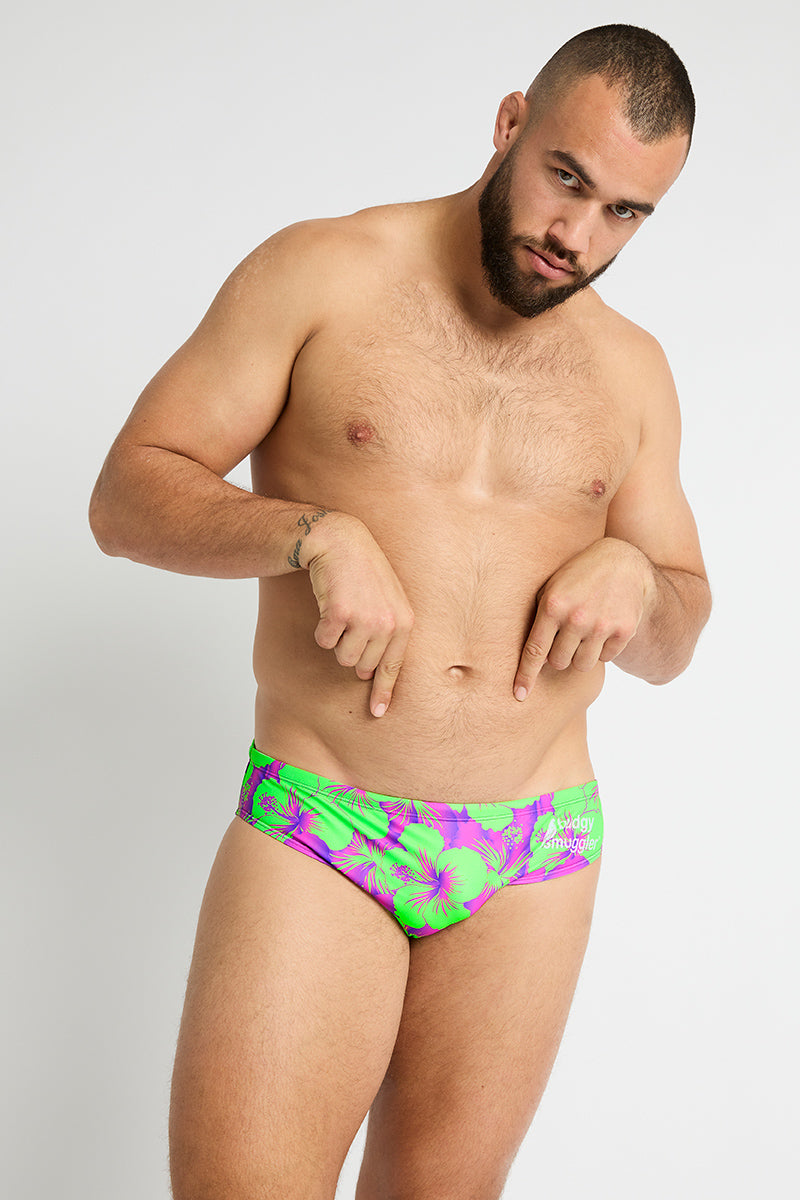 Neon green mens sale speedo