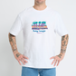 White Tee with Vintage Travel Palm Tee