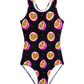 Girls One Piece in Black Passionfruit