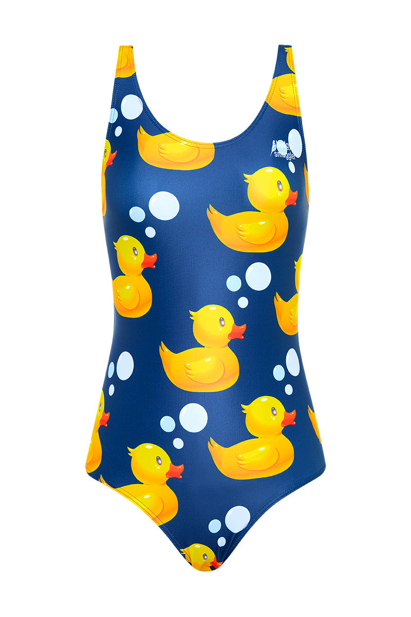 WOMENS SWIMWEAR | NAVY RUBBER DUCKS RACER ONE PIECE |BUDGY SMUGGLER AU ...