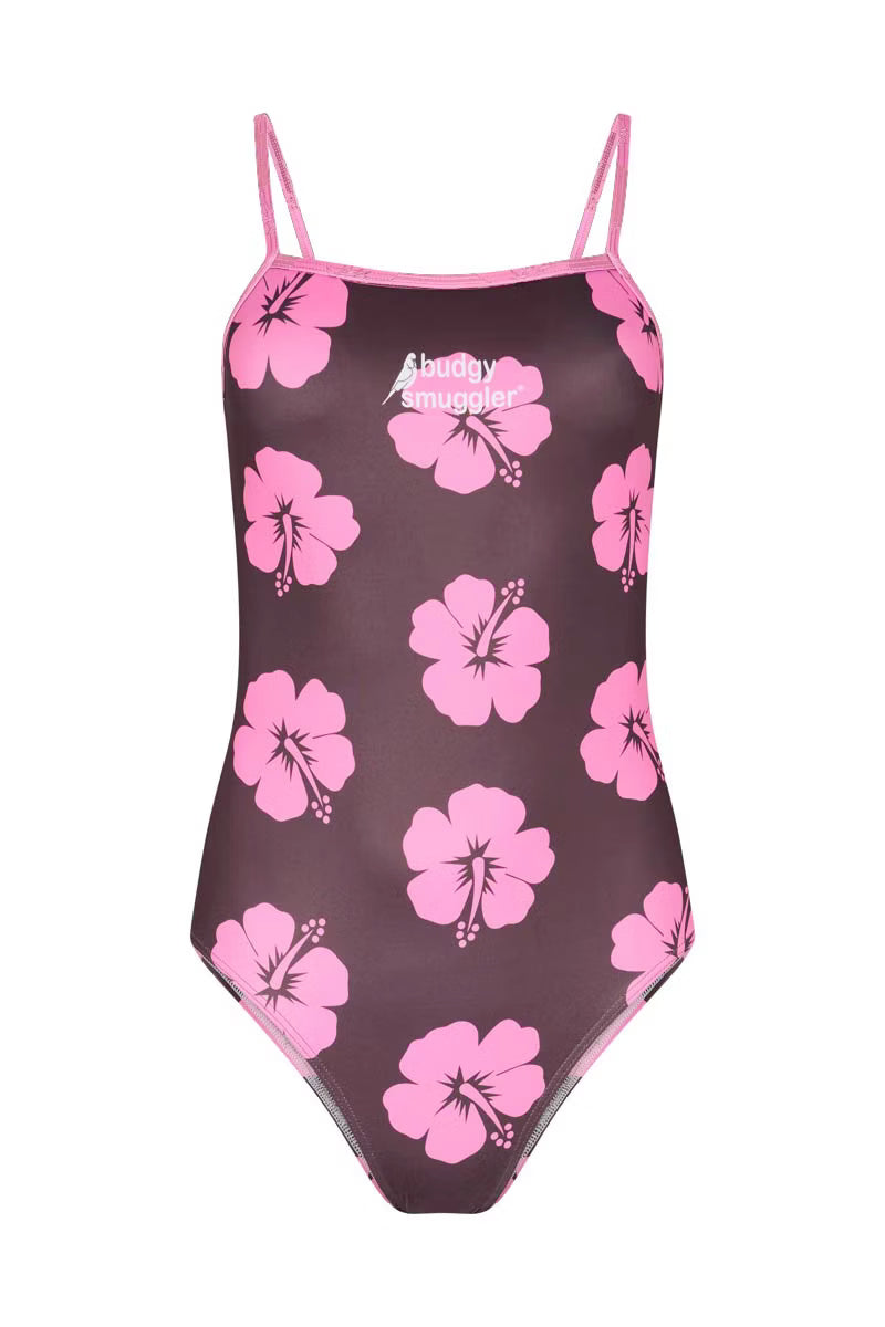 Brown and pink one piece 