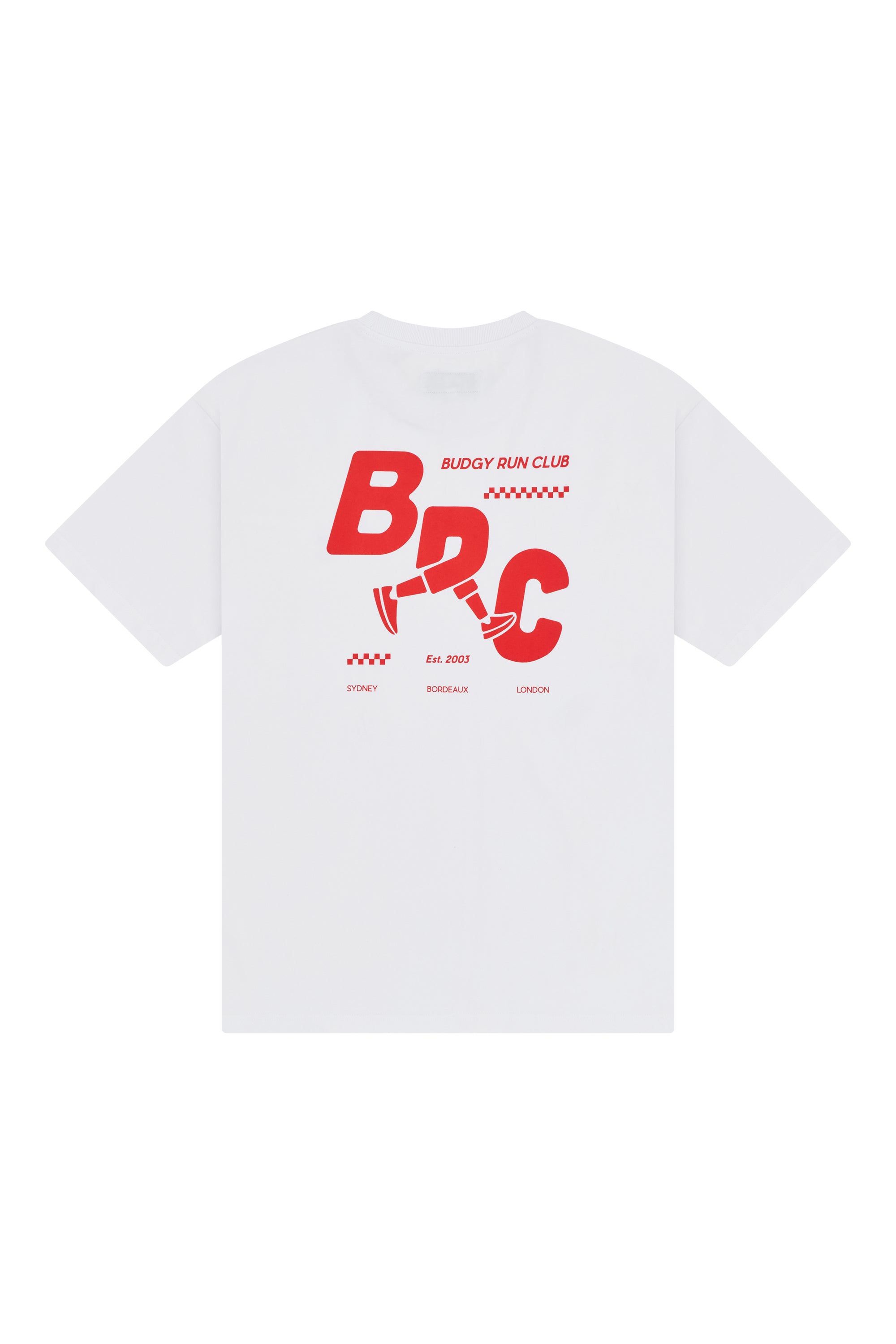Heavyweight White Tee in Run Club