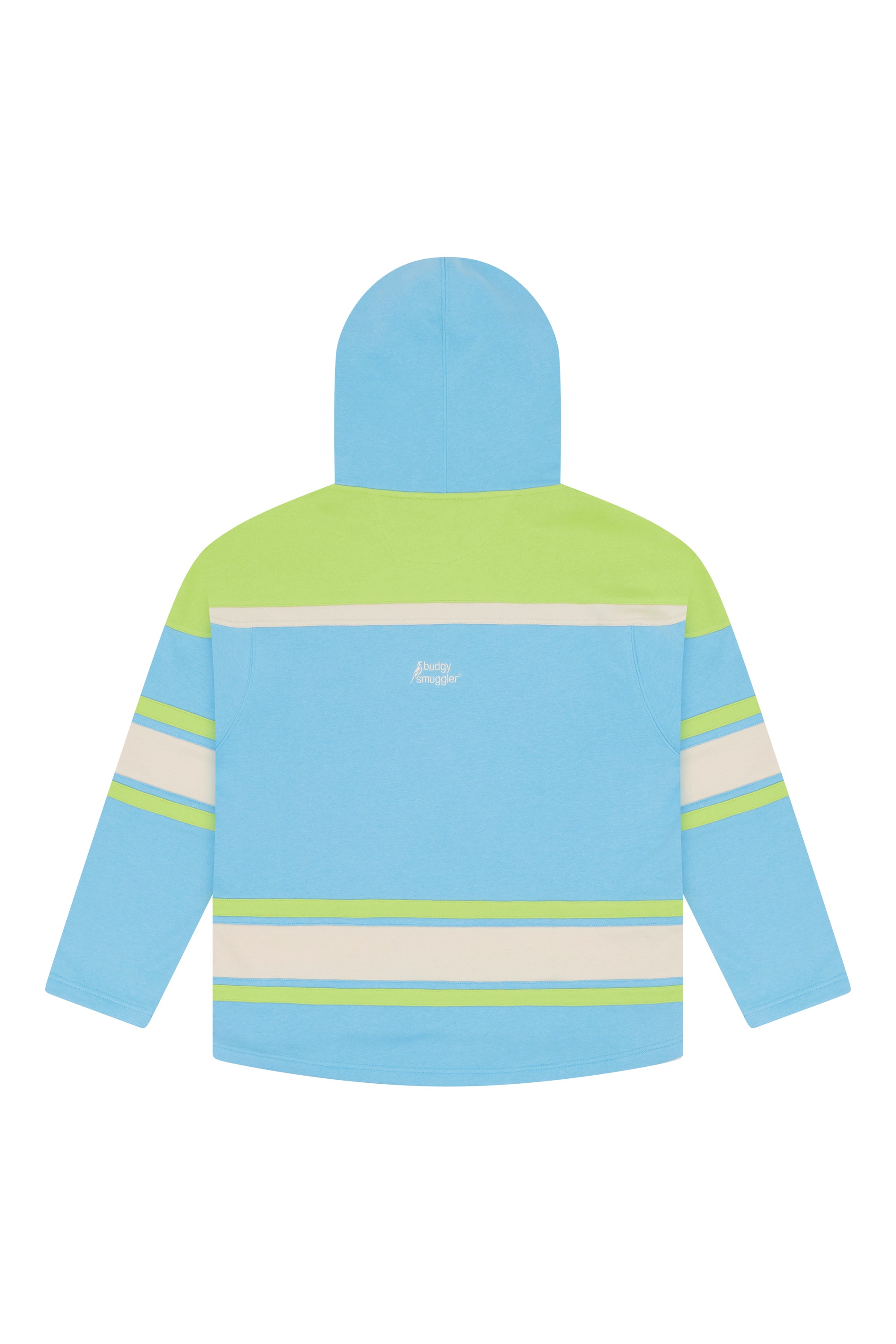 Lacer Hoodie in Light Blue and Green