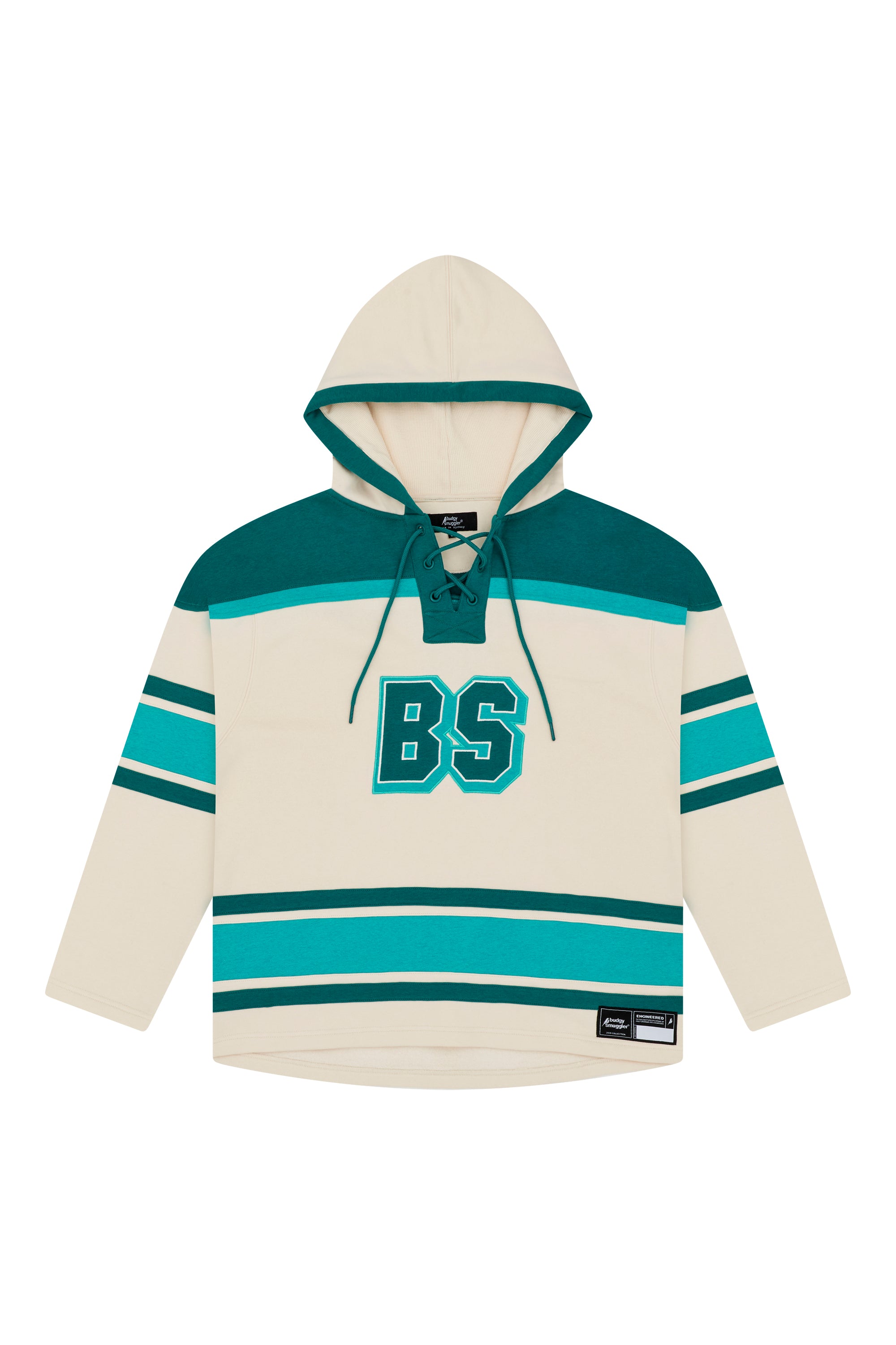 Lacer Hoodie in Green and Cream