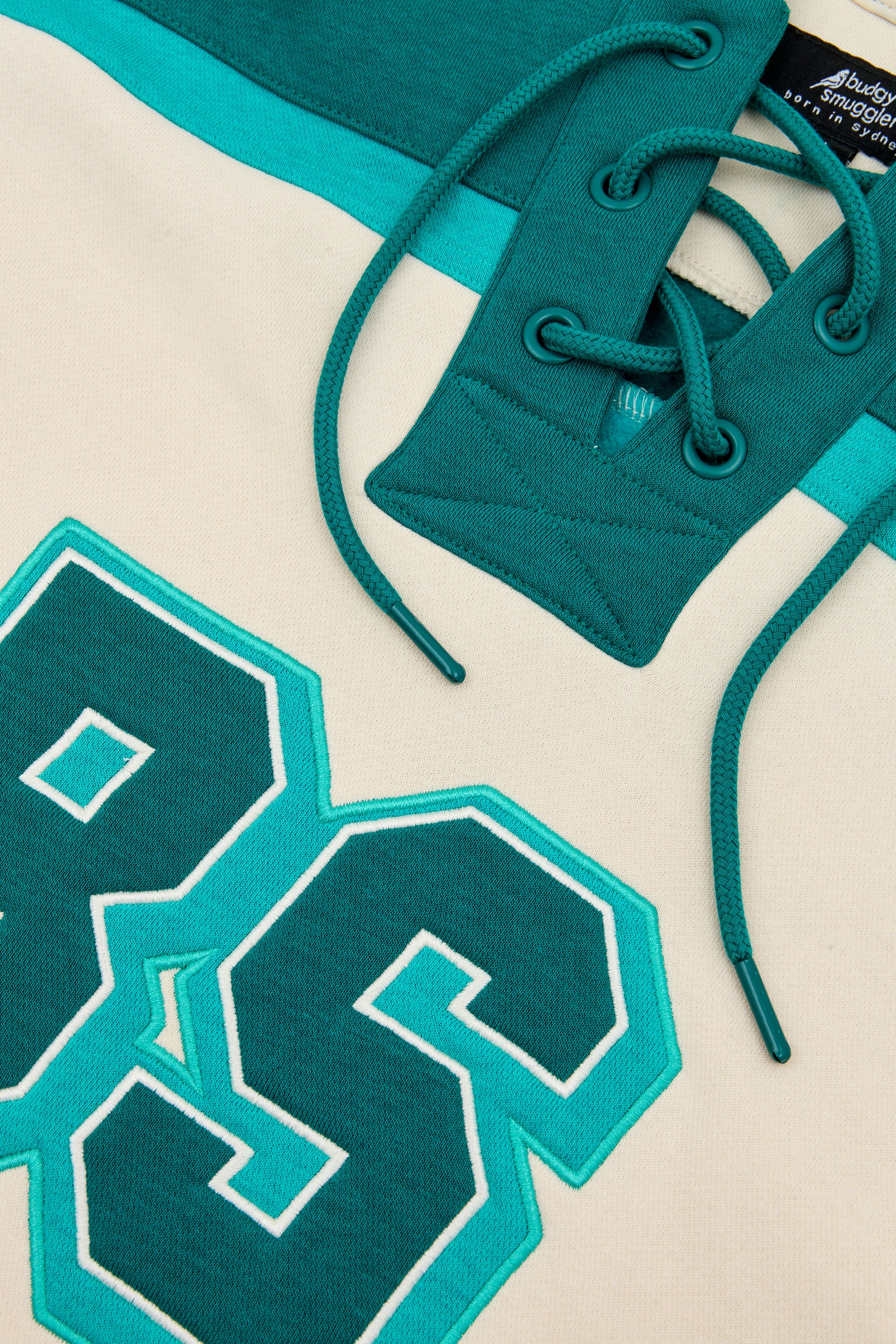 Lacer Hoodie in Green and Cream
