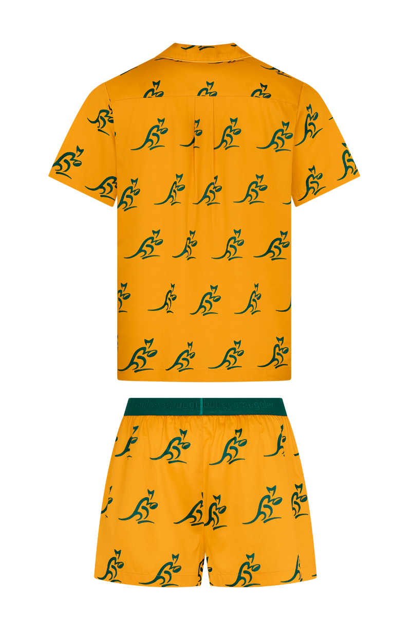 Adults Pyjama Set in Wallabies Logo