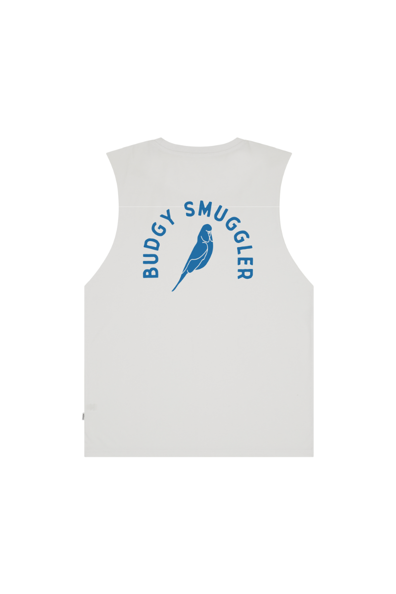 White Singlet with Budgy Arch