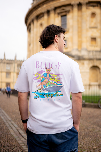 White Tee with Kangaroo Jetski