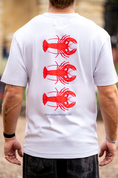 White Tee with Lobster