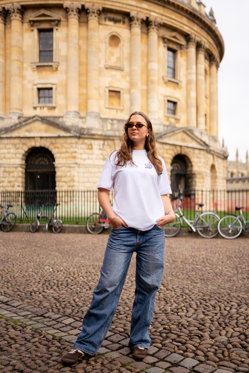 White Tee with Sprites and Frites