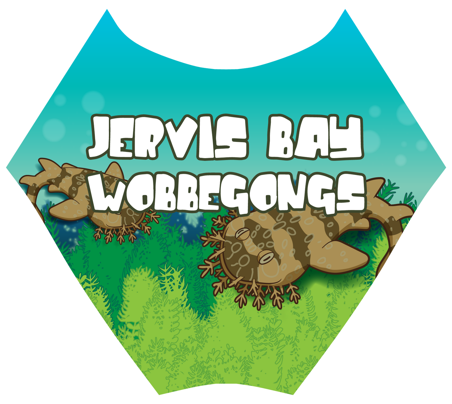 Jervis Bay Wobbegongs Green Thick Strap One Piece | Preorder