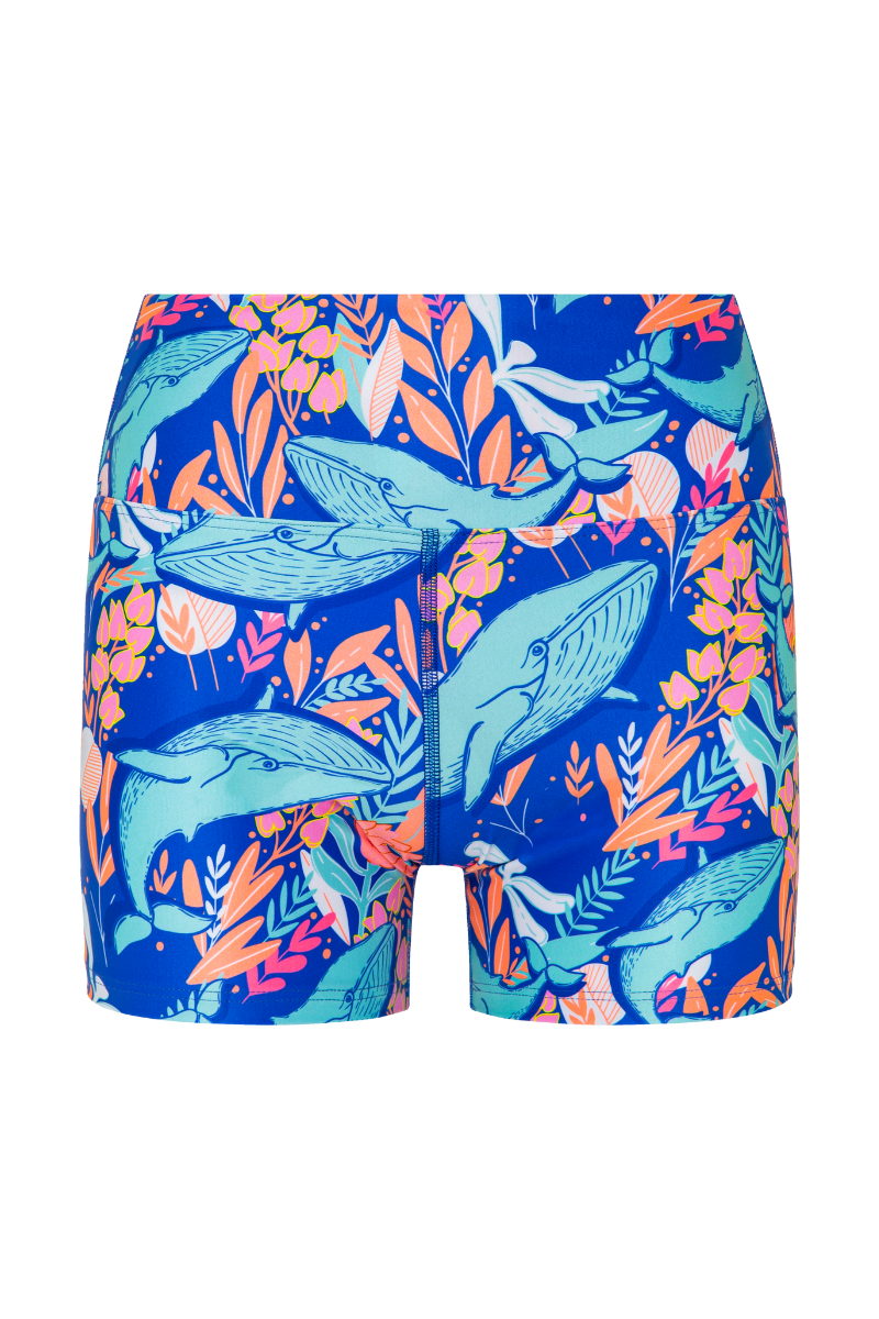 Booty Shorts in Blue Whale