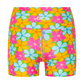 Booty Shorts in Fluro Flowers