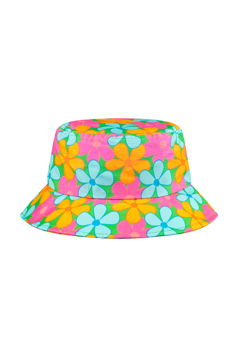 Bucket Hat 2.0 in Fluro Flowers