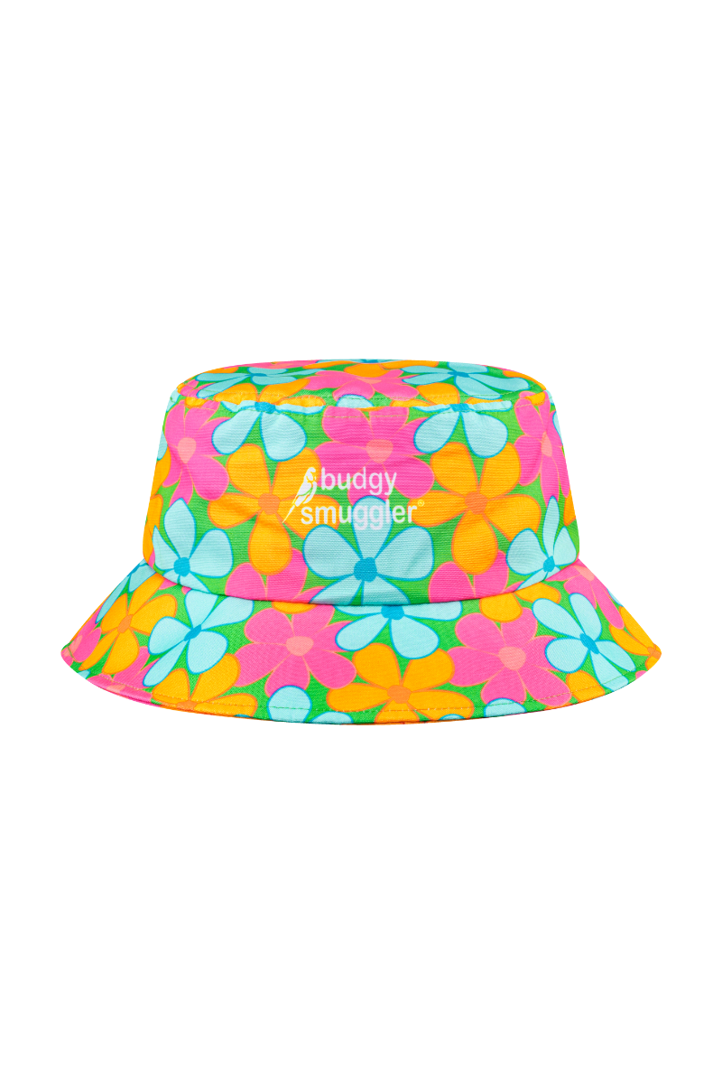 Bucket Hat 2.0 in Fluro Flowers