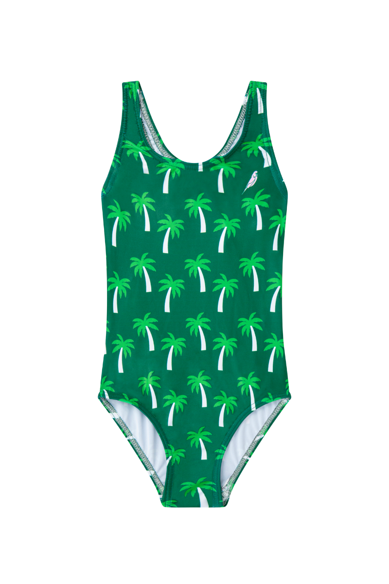 Girls One Piece in Palm Trees